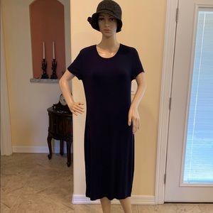 Cremieux Navy knit dress size M, L